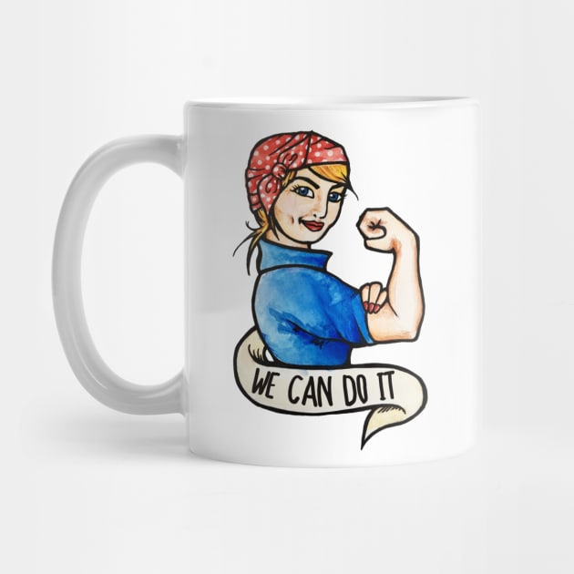 We can do it Feminist Rosie the Riveter by bubbsnugg